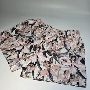 Topman Men's Tropical Floral Orchid Botanical Flowers Pattern Short Trunks M